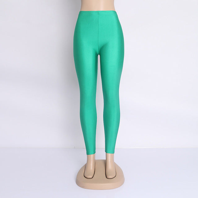 Fluorescent Color Women Leggings