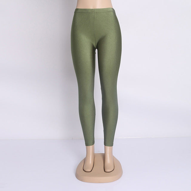 Fluorescent Color Women Leggings