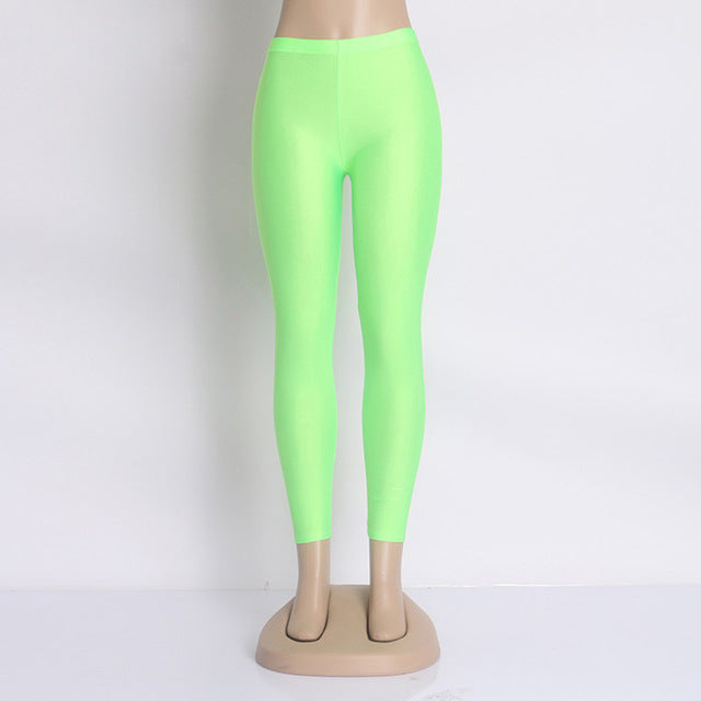 Fluorescent Color Women Leggings