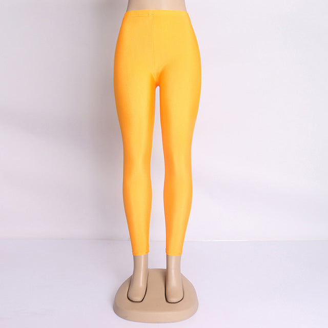 Fluorescent Color Women Leggings