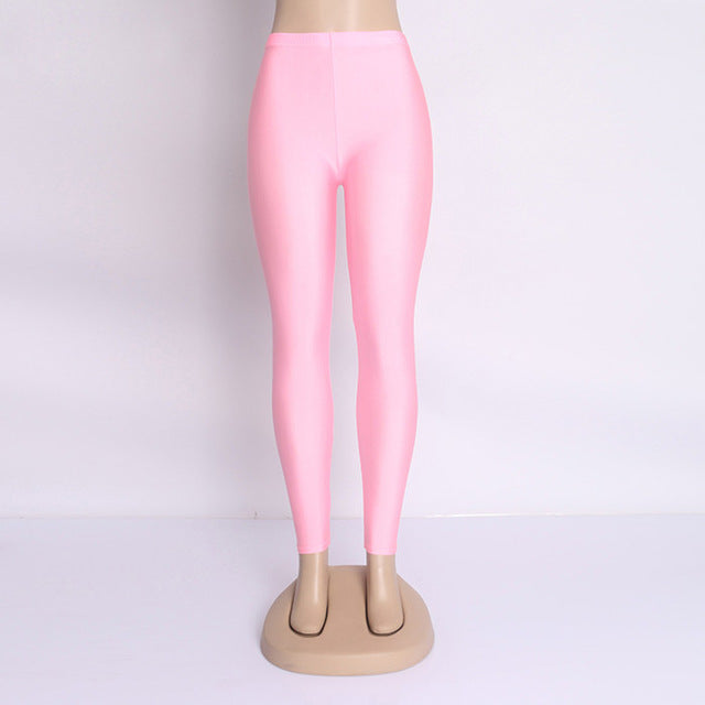 Fluorescent Color Women Leggings