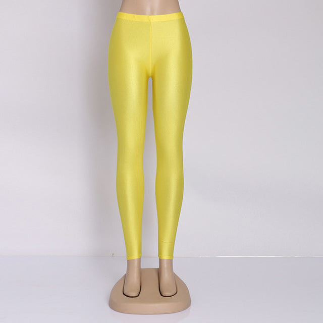 Fluorescent Color Women Leggings