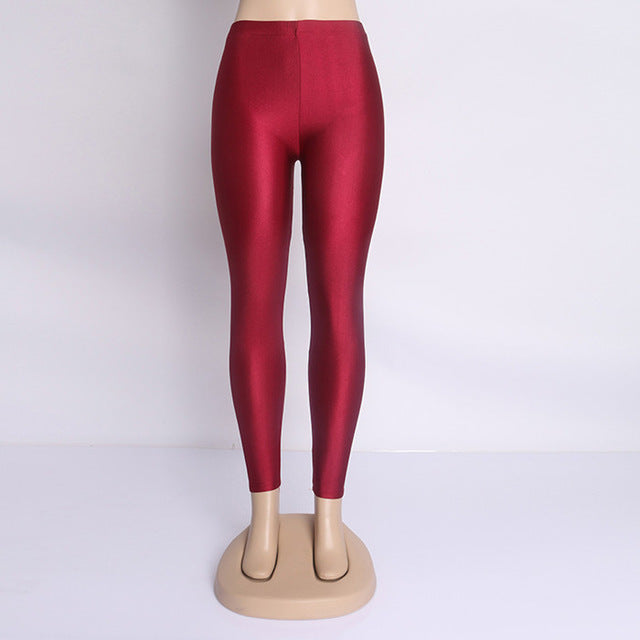 Fluorescent Color Women Leggings