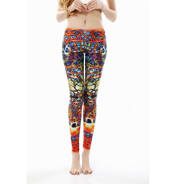 Black Blue Women leggings