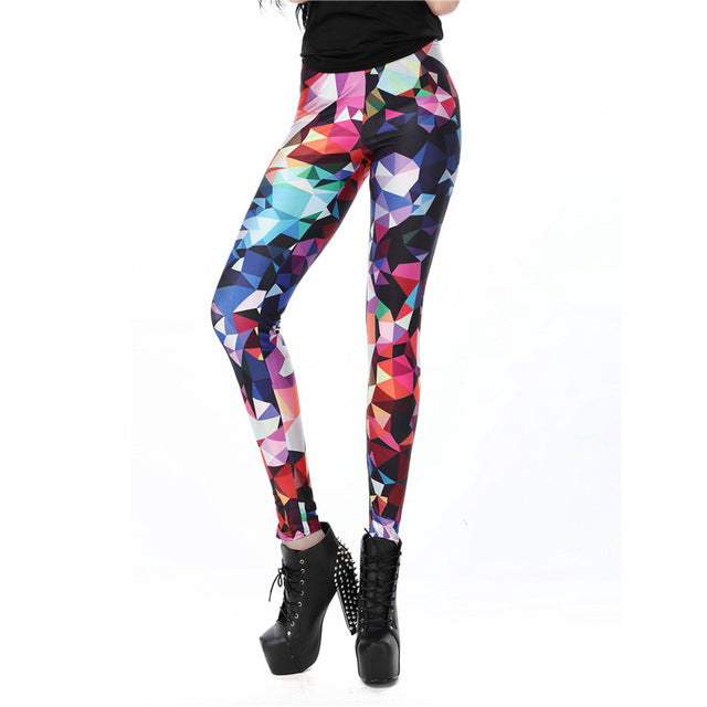 Black Blue Women leggings