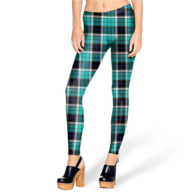 Black Blue Women leggings