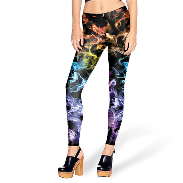 Black Blue Women leggings