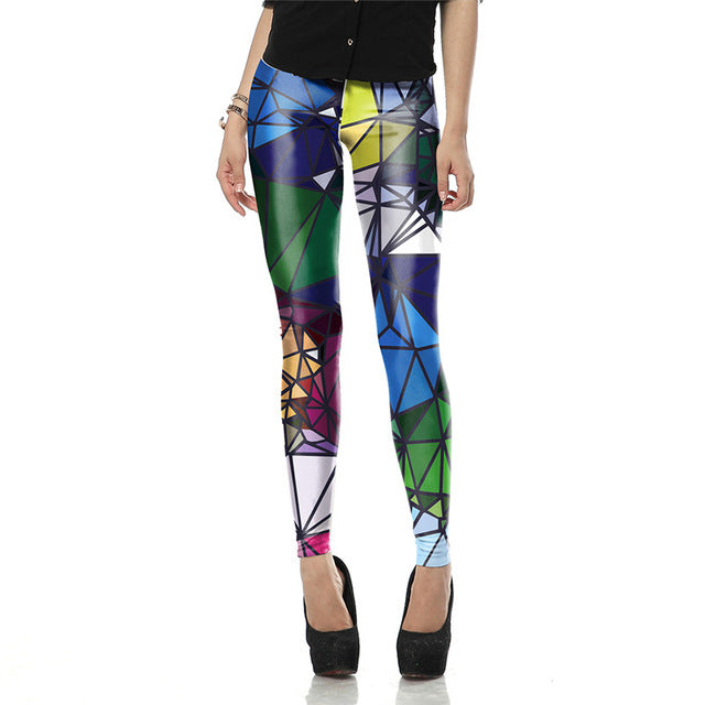 Black Blue Women leggings
