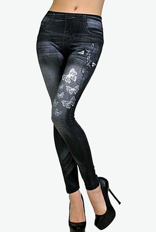 Classic High Waist Skinny Jeans - Dark